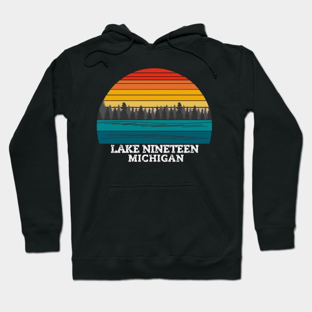 Lake Nineteen Michigan Hoodie by Kerlem